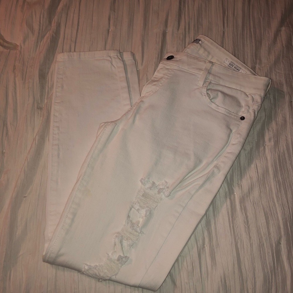 GUESS white jeans